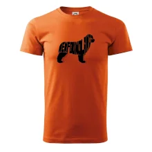 Novofundlandský pes - nápis v tělě