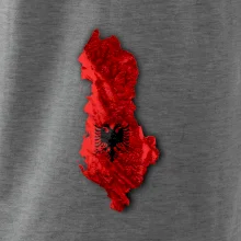 Mapa Albánie reliéf hor