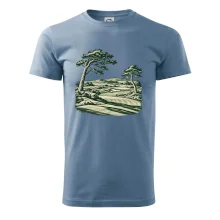 Golfové hřiště v retro rytině