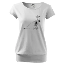 Kreslený rybář na pařezu