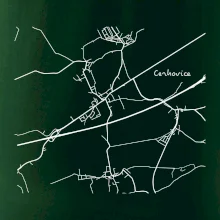 Černobílá mapa Cerhovice 267 61