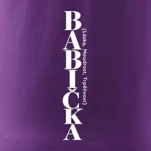 Babička láska moudrost trpělivost svislý nápis