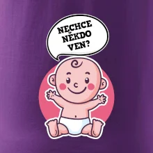 Nechce někdo ven - Triko pro porodní asistentku