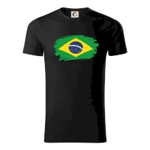 Brazílie vlajka štětkou Brazílie vlajka štětkou