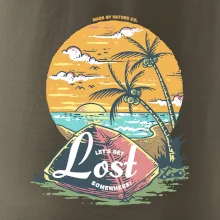 Beach camping get lost somewhere