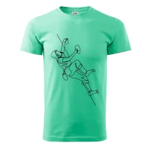 Lezecká stěna jedním tahem