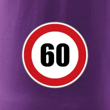 Dopravní značka - omezení rychlosti 60