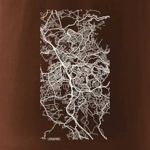 Černobílá mapa Liberec