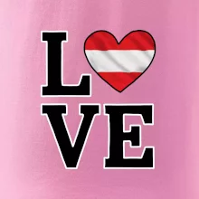 Love Rakouská vlajka