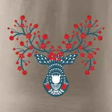 Folklor - jelen s červenými plody