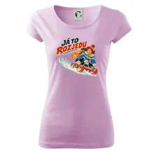 Rodinná vánoční trička - Já to rozjedu máma sáňkování