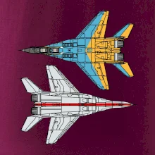 Mig 29 Fulcrum ze spoda a ze zhora