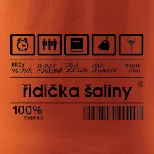 Čárový kód - řidička šaliny