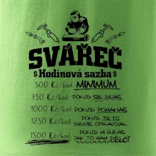 Svářeč - hodinová sazba
