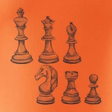 Šachové figurky kreslené