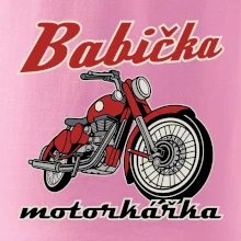 Babička motorkářka