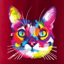 Kočka duhová hlava