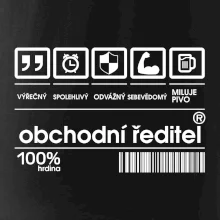 Čárový kód - Obchodní ředitel