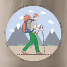 Barevný párový motiv na hory