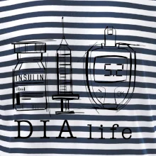 D I A life - kreslený insulin injekce a glukometr