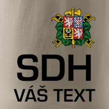 Sbor dobrovolných hasičů - znak bez nápisu + Nápis na zádech