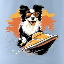 Border Kolie na vodním skútru