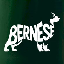 Bernese Mountain Dog nápis v těle