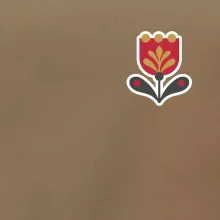 Folklor na prsu tulipán