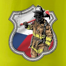 Hasič erb - Česká vlajka