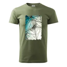 Barevné nebe - stožáry vysokého napětí