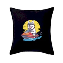 Husky na vodním skútru