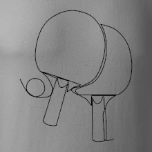 Pálky na stolní tenis jedním tahem