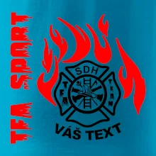 TFA Sport SDH (červený oheň) - Vlastní nápis
