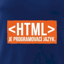 HTML JE PROGRAMOVACÍ JAZYK
