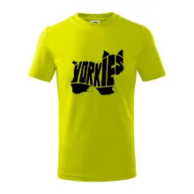 Jorkšírský teriér - Yorkie - Nápis v těle