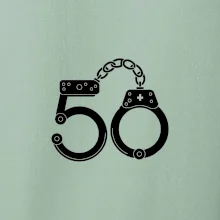 Narozeninové tričko pro policajta - pouta 50