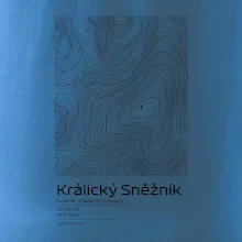 Králický Sněžník - vrstevnice v obdélníku