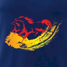 Dva běžící koně