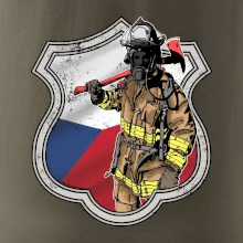 Hasič erb - Česká vlajka