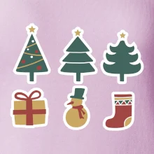 Vánoční sada - stromky a dárky