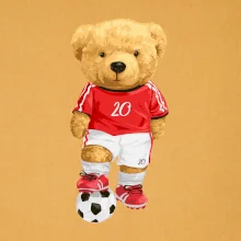 Fotbalista medvídek číslo