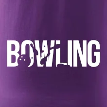 Bowling nápis kuželky