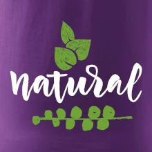 Natural - nápis v listech
