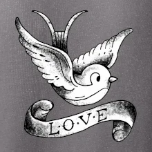 Love holubice - kreslená