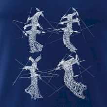 Zkroucený stožár vysokého vedení