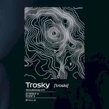Trosky - vrstevnice v obdélníku