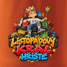 Listopadový král dětského hřiště na trůnu