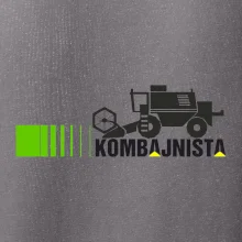 Kombajnista zelená a žlutá