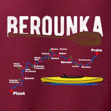 Mapa řeky Berounky