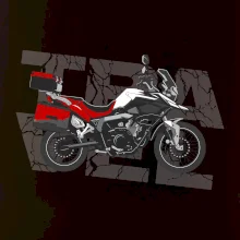 Cestovní enduro červená